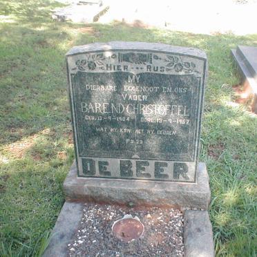 BEER Barend Christoffel, de 1904-1957