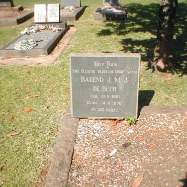 BEER Barend J.M.J., de 1881-1970