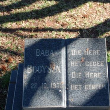 BOOYSEN Baba 1973-1973