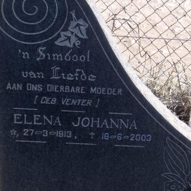 BUTLER Elena Johanna 1913-2003