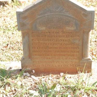 BOTHA Lambertus Petrus Berhardus 1929-1941