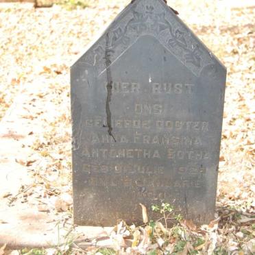 BOTHA Anna Fransina Antonetha 1926-1930