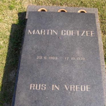 COETZEE Martin 1903-1970