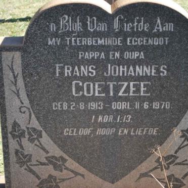 COETZEE Frans Johannes 1913-1970
