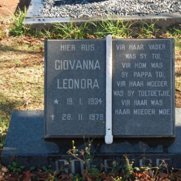 COERTSE Giovanna Leonora 1934-1979
