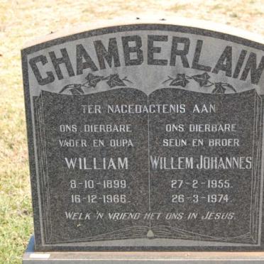 CHAMBERLAIN William 1899-1966 :: CHAMBERLAIN Willem Johannes 1955-1974