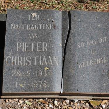 CHRISTIAAN Pieter 1934-1978