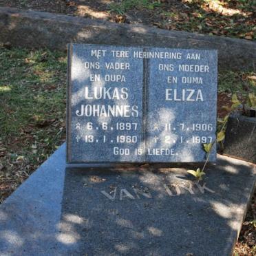 DYK Lukas Johannes, van 1897-1960 &amp; Eliza 1906-1997