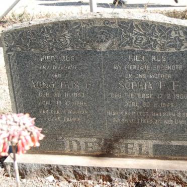 DEYSEL Arnoldus F. 1897-1965 &amp; Sophia F.F. PIETERSE 1900-1965