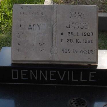 DENNEVILLE Karl Jacob 1907-1982 &amp; Gladys Adelheid 1915-1979