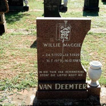 DEEMTER Willie, van 1922-1979 &amp; Maggie 1929-1983
