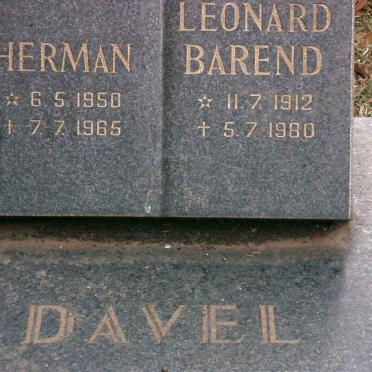 DAVEL Herman 1950-1965 :: DAVEL Leonard Barend 1912-1980