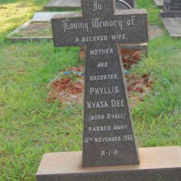 DEE Phyllis Nyasa nee RYALL -1966