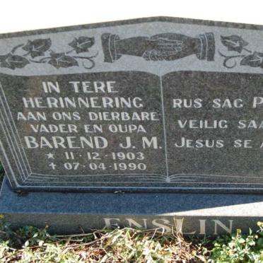 ENSLIN Barend J.M. 1903-1990