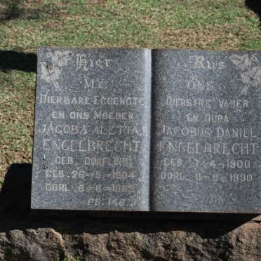 ENGELBRECHT Jacobus Daniel 1900-1990 &amp; Jacoba Aletta DORFLING 1904-1962