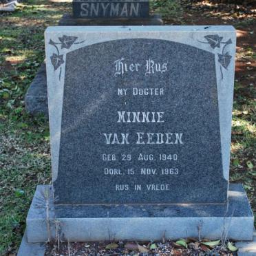 EEDEN Minnie, van 1940-1963