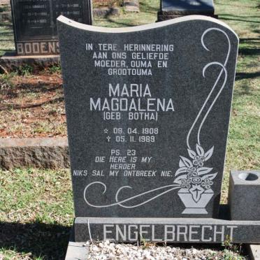 ENGELBRECHT Maria Magdalena nee BOTHA 1908-1989