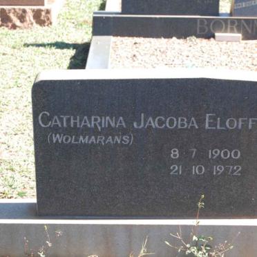 ELOFF Sarel Johannes 1889-1969 &amp; Catharina Jacoba WOLMARANS 1900-1972