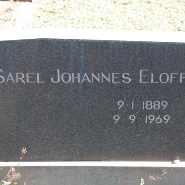 ELOFF Sarel Johannes 1889-1969