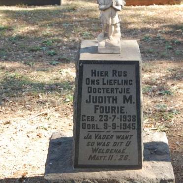 FOURIE Judith M. 1938-1945
