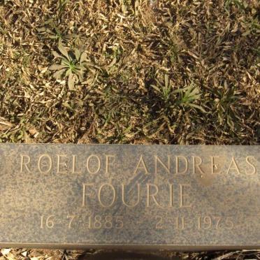FOURIE Roelof Andreas  1885-1975