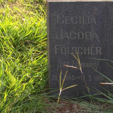 FOLSCHER Cecilia Jacoba nee LOMBARD 1945-1970