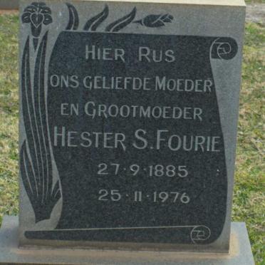 FOURIE Hester S. 1885-1976