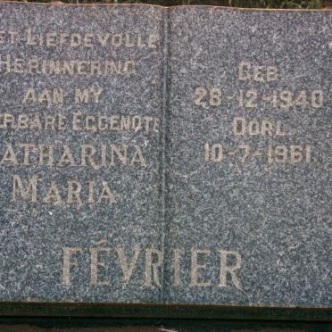 FEVRIER Catharina Maria 1940-1961