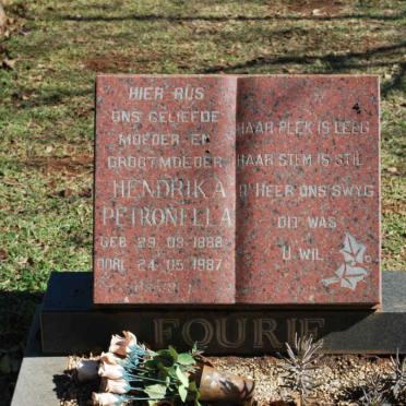 FOURIE Hendrika Petronella 1888-1987