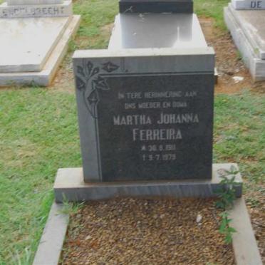 FERREIRA Martha Johanna 1911-1979