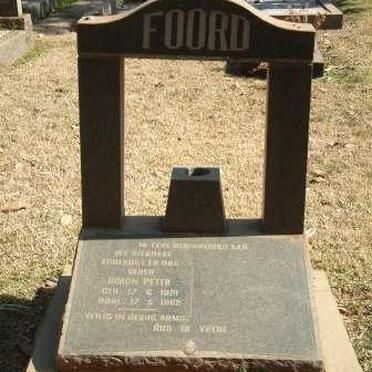 FOORD Simon Peter 1921-1962