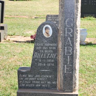 GRABIE Billetjie 1958-1974