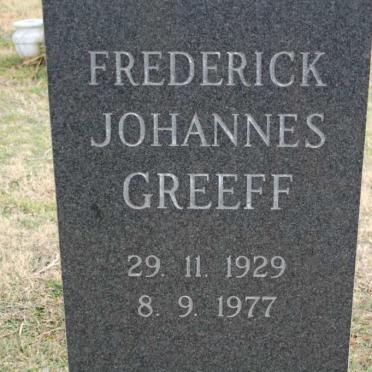 GREEFF Frederick Johannes 1929-1977