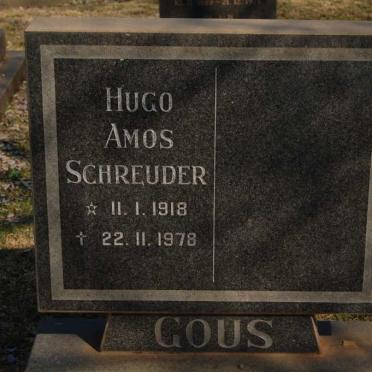 GOUS Hugo Amos Schreuder 1918-1978