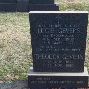 GEVERS Theodor 1896-1980 &amp; Lucie DROGEMöLLER 1900-1977