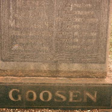 GOOSEN Magdalena nee VAN HEERDEN ?-?