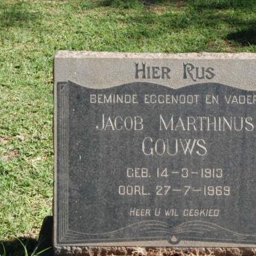 GOUWS Jacob Marthinus 1913-1969