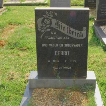 HIETBRINK Gerrit 1894-1969