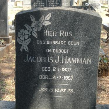 HAMMAN Jacobus J. 1937-1957