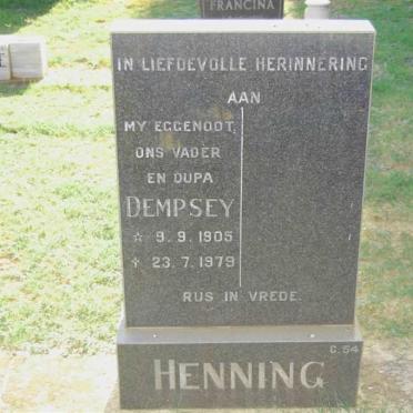 HENNING Dempsey 1905-1979