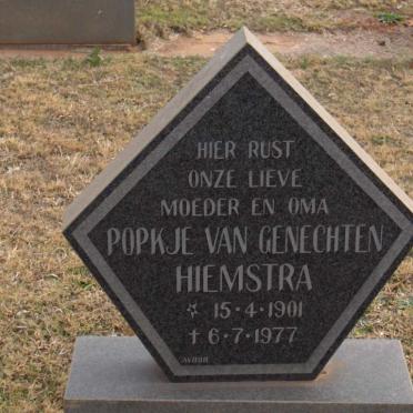 HIEMSTRA Popkje van Genechten 1901-1977