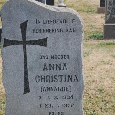 HOLTZHAUSEN Anna Christina, von 1934-1992