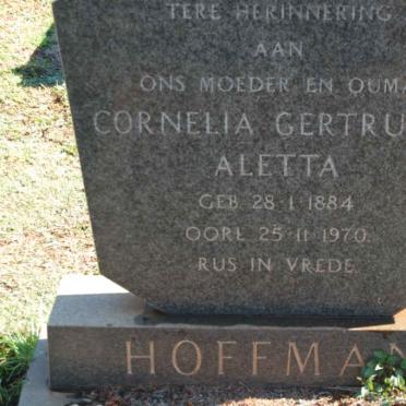 HOFFMAN Cornelia Gertruida Aletta 1884-1970