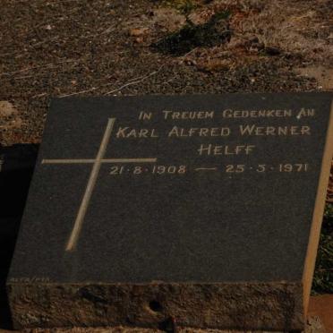 HELFF Karl Alfred Werner 1908-1971