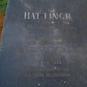 HATTINGH Cornelius Johannes 1910-1979