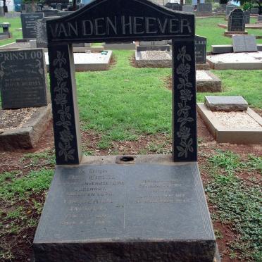 HEEVER Frederick Jacobus, van den 1911-1962