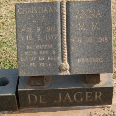 JAGER Christiaan L.P., de 1913-1977 &amp; Anna M.M. 1916-