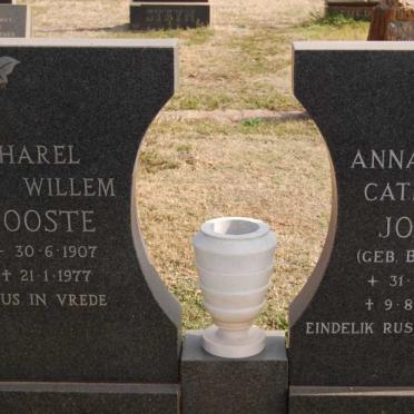 JOOSTE Charel Willem 1907-1977 &amp; Anna Catharina BARNARD 1916-1994