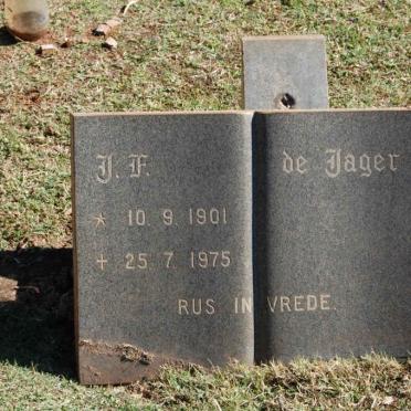 JAGER J.F., de 1901-1975