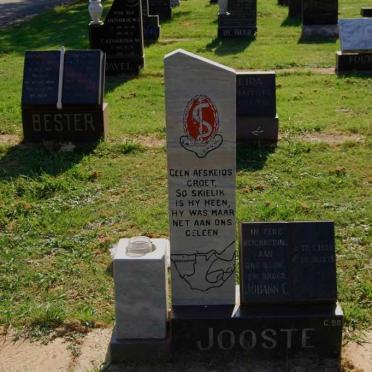 JOOSTE  Johann C. 19?3-1975